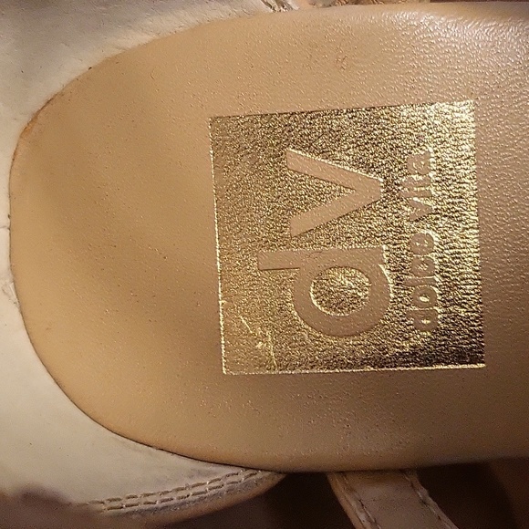 Dolce Vita Nude Gold Strappy Wedges 8.5 - Picture 5 of 6